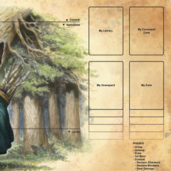 Product Photo of the Boston Terrier Druid Playmat by Justin Gerard