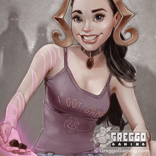 Product Photo of the Black Magic Gamer Girl Playmat