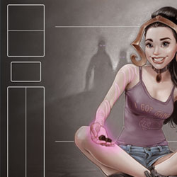 Product Photo of the Black Magic Gamer Girl Playmat