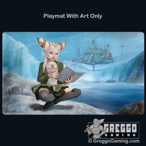 Product Photo of the Blue Magic Gamer Girl Playmat