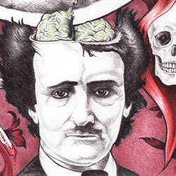 Product Photo of the Edgar Allan Poe Playmat by Lisa Pangborn
