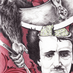 Product Photo of the Edgar Allan Poe Playmat by Lisa Pangborn